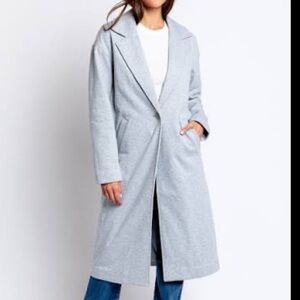 NWT Michael Stars Auburn TORRES Terry Longline Overcoat sz S $278 Retail